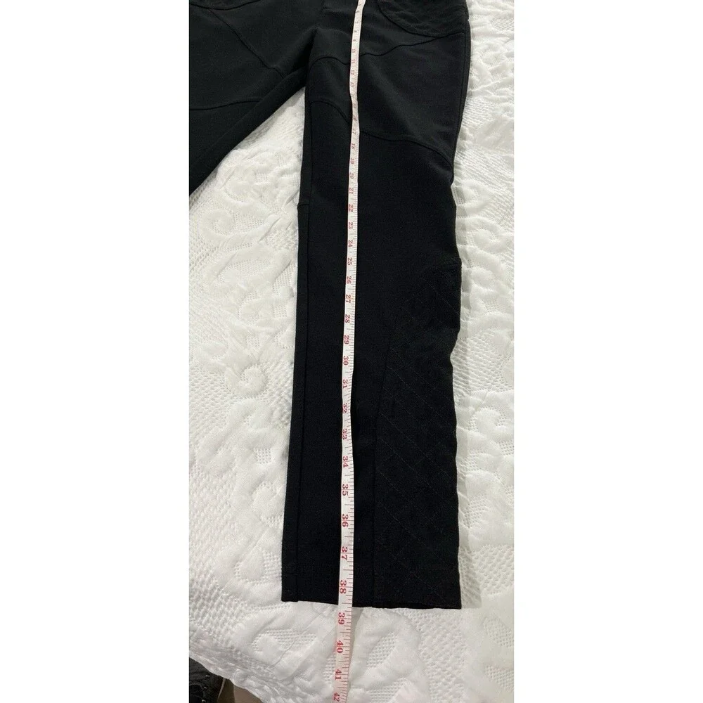 FREE PEOPLE Size 31 Pants Black bird button stretch skinny Legs pockets